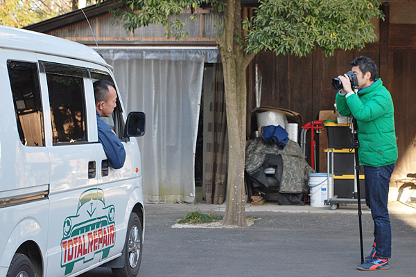 トータルサービスの車に乗って