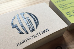 ヘアプロデュース サイン ショップカード表