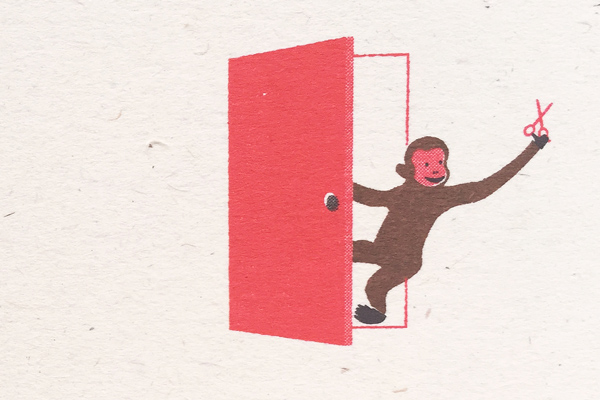 ANON 年賀状 さる