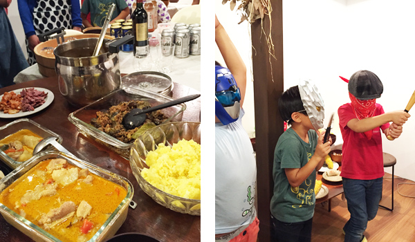 打ち上げカレーパーティー