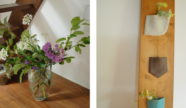 コンサート会場の花