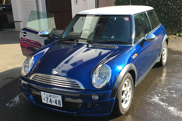 ミニ クーパー ルーフライナー張り替え後