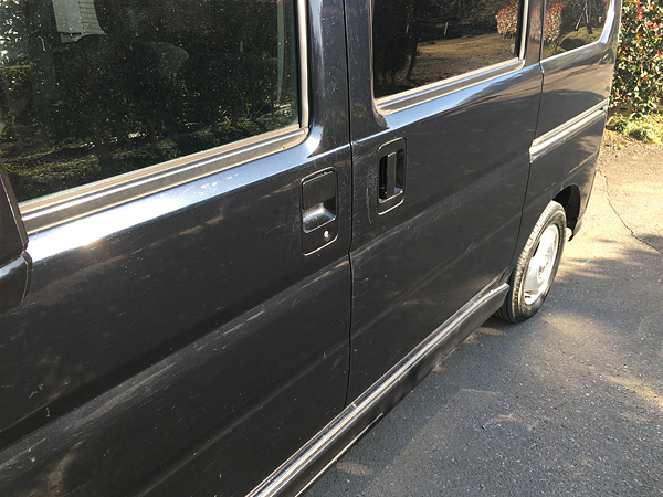 ホンダ バモス　磨き施工前