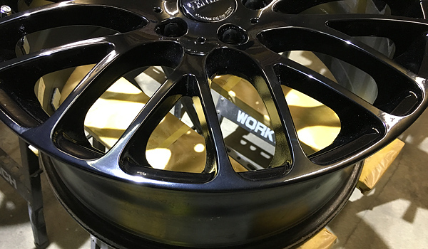 マツダ　社外ホイール補修＆カラーチェンジ後