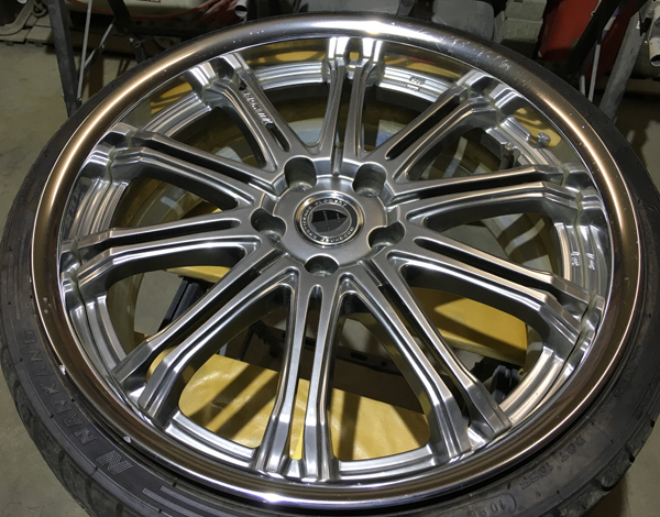 クラウン 社外ホイール（WORK）ホイールリペア前