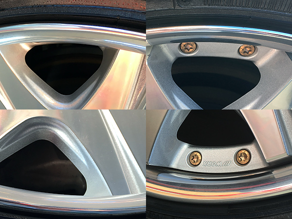 トヨタ セルシオ　社外（ワーク）ホイールリペア後