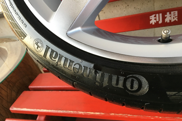 メルセデスベンツ ＡＭＧ ＳＬ５５０　ホイールリペア後