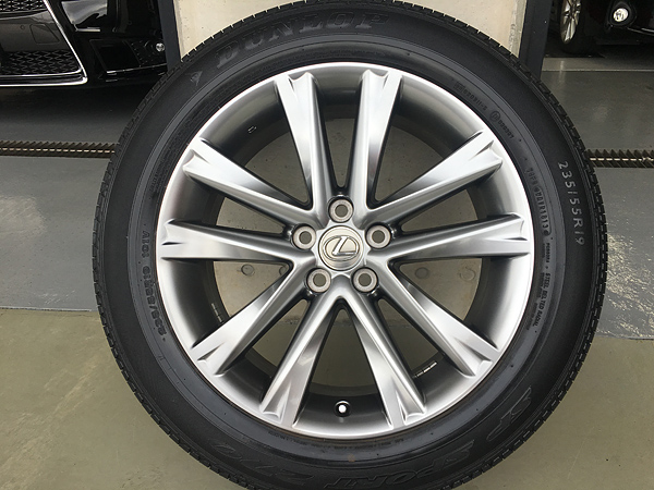 レクサス RX450　ハイパーシルバー ホイールリペア後