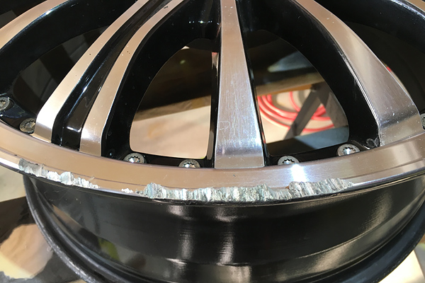 ステップワゴン ホイールリペア前